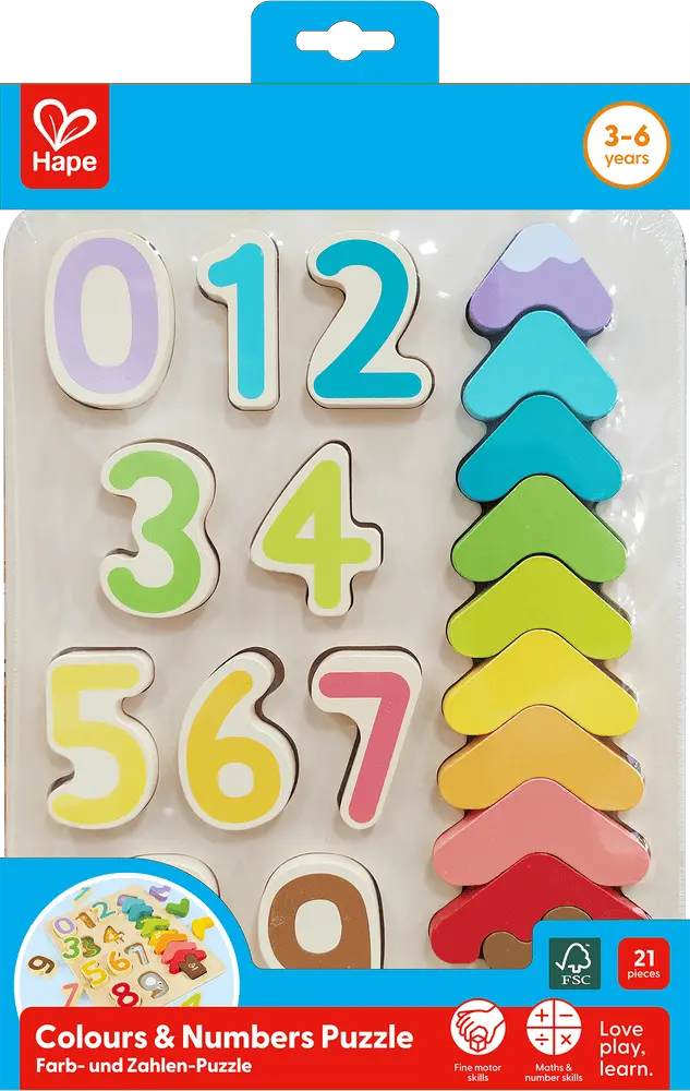 Color & Numbers Puzzle Hape-Toy-Market