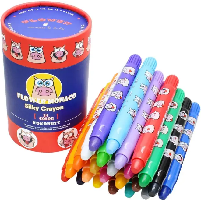 Flower Monaco Silky Crayons 24 color FlowerMonaco