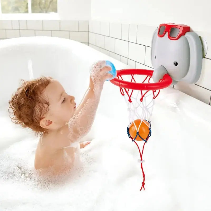 Hape Bath Basketball Elephant Pal Bathtub Shooting Game