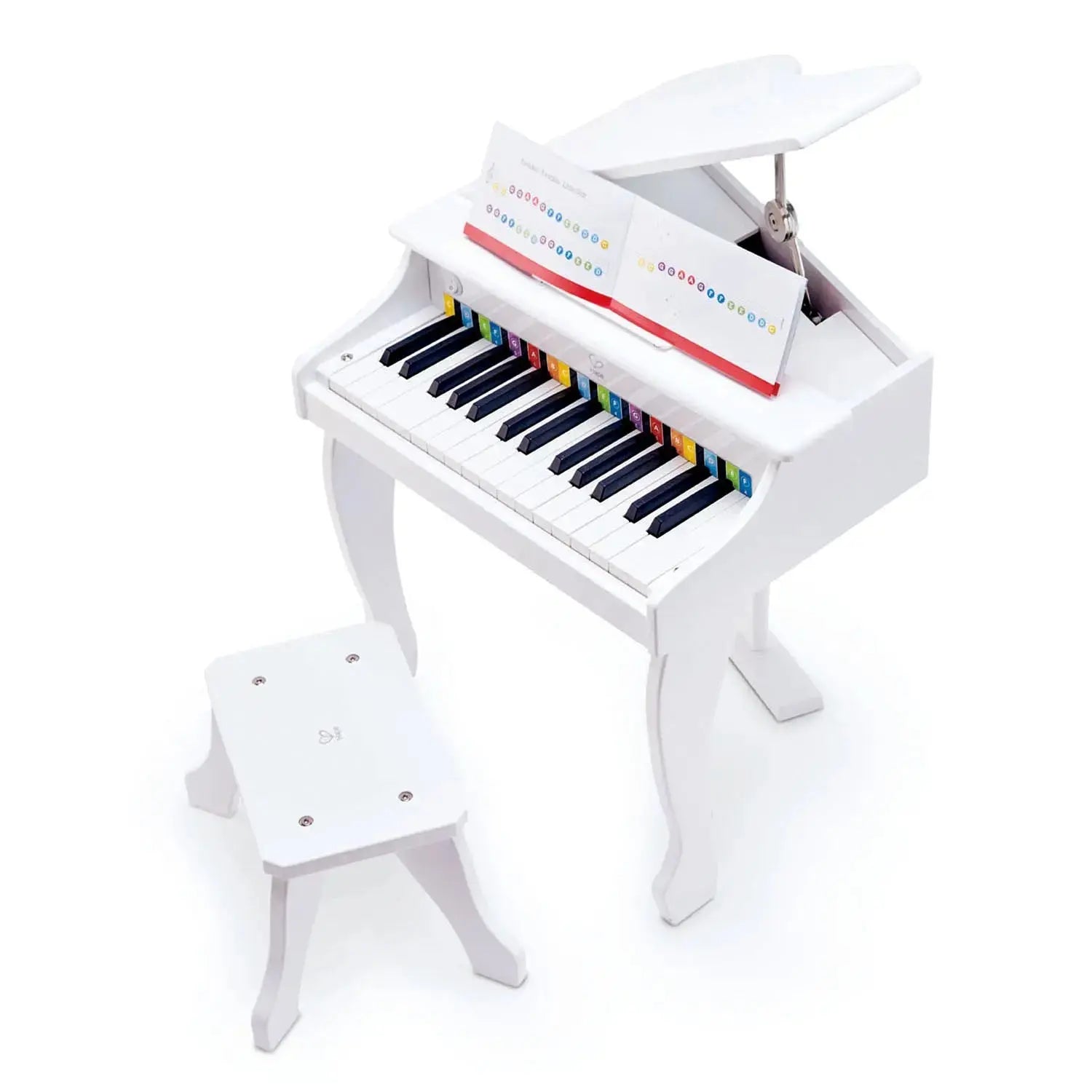 Hape Deluxe White Grand Piano Thirty Key Piano Toy Hape Toys