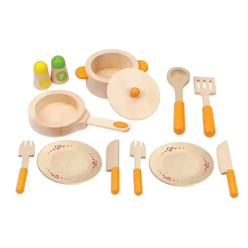 Hape E3172 Delicious Breakfast Playset Food Set with Toy Spoon for Pretend  Play | 3+ Years, Colourful