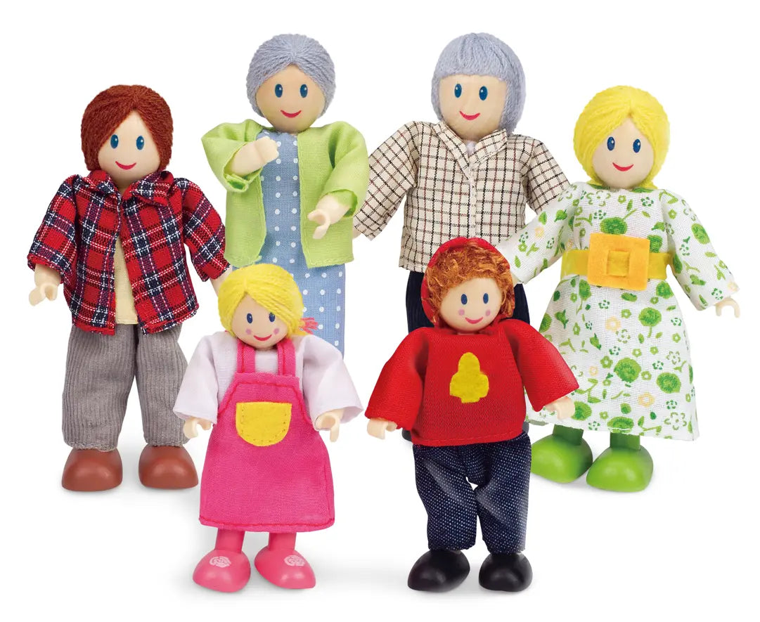 Hape Happy Family Dollhouse Set-Caucasian Hape-Toy-Market