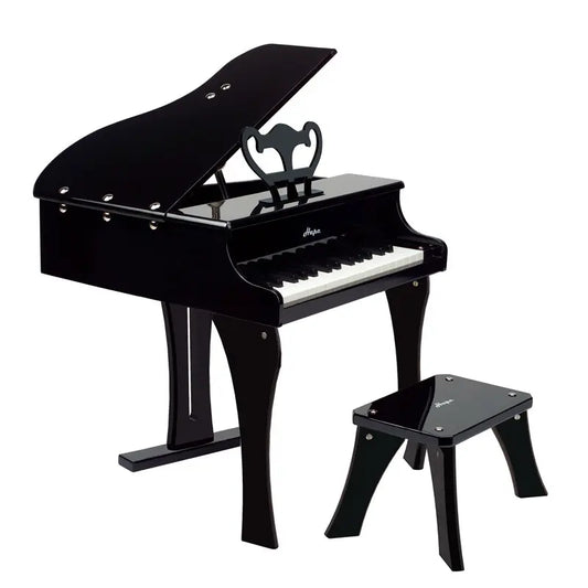 Hape Happy Grand Piano Toddler Wooden Musical Instrument, Black Hape-Toy-Market