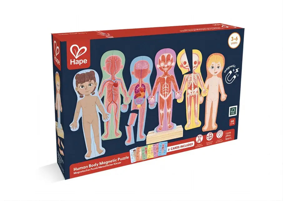 Hape Magnetic Human Body Wooden Puzzle Hape-Toy-Market