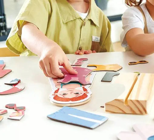 Hape Magnetic Seasons Dress Up Wooden Puzzle Hape-Toy-Market
