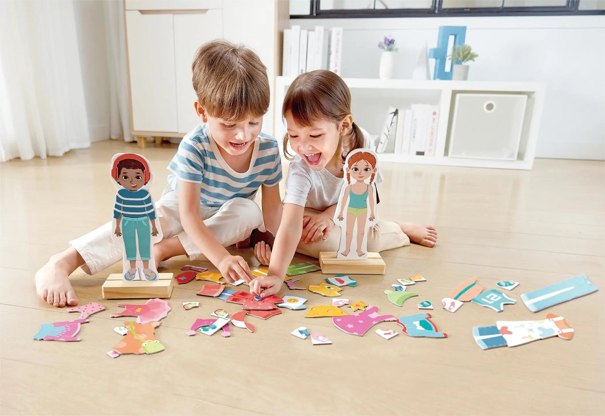 Hape Magnetic Seasons Dress Up Wooden Puzzle Hape-Toy-Market