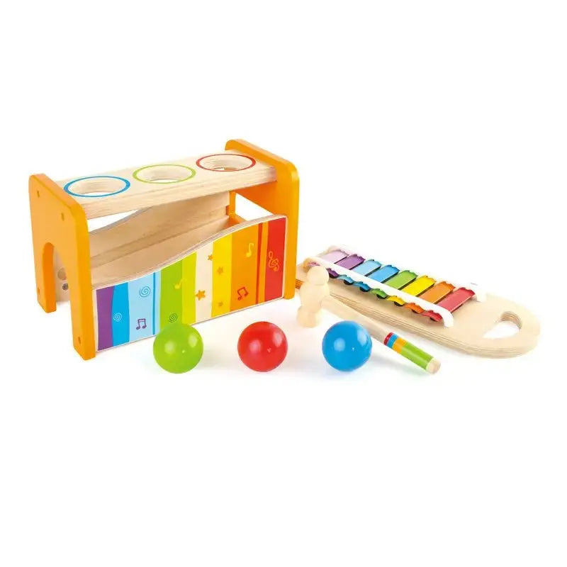 Hape Pound Tap Bench with Slide Out Xylophone – HapeToys