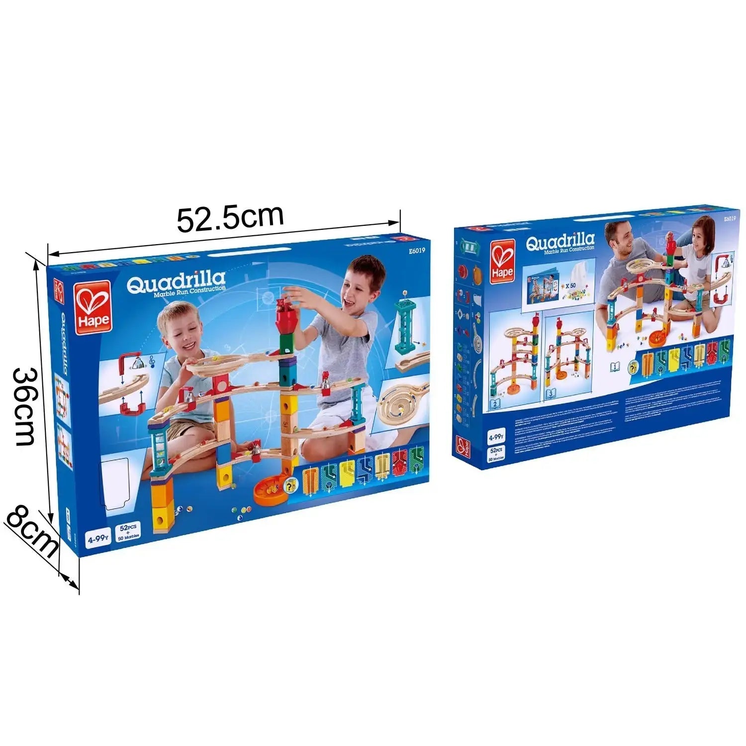 Hape Quadrilla Castle Escape Wooden Marble Run Blocks