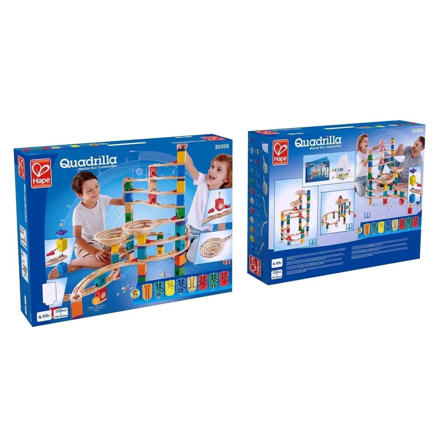 Hape Quadrilla Cyclone Wooden Marble Run Blocks