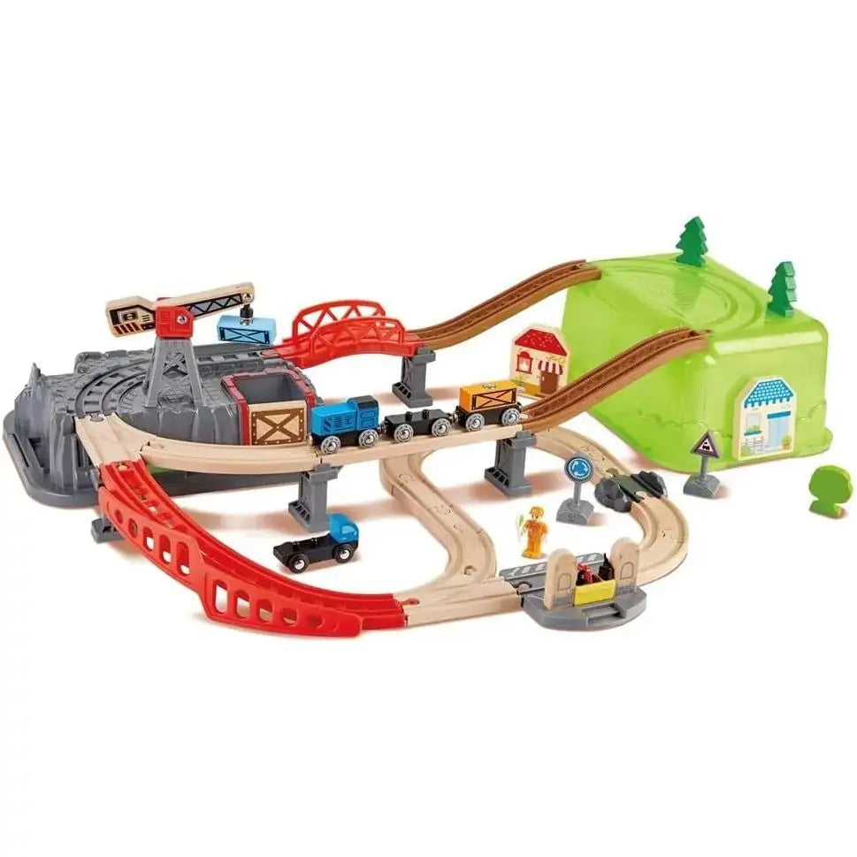 Hape Railway Construction Kit Set 50 Pieces Hape – HapeToys