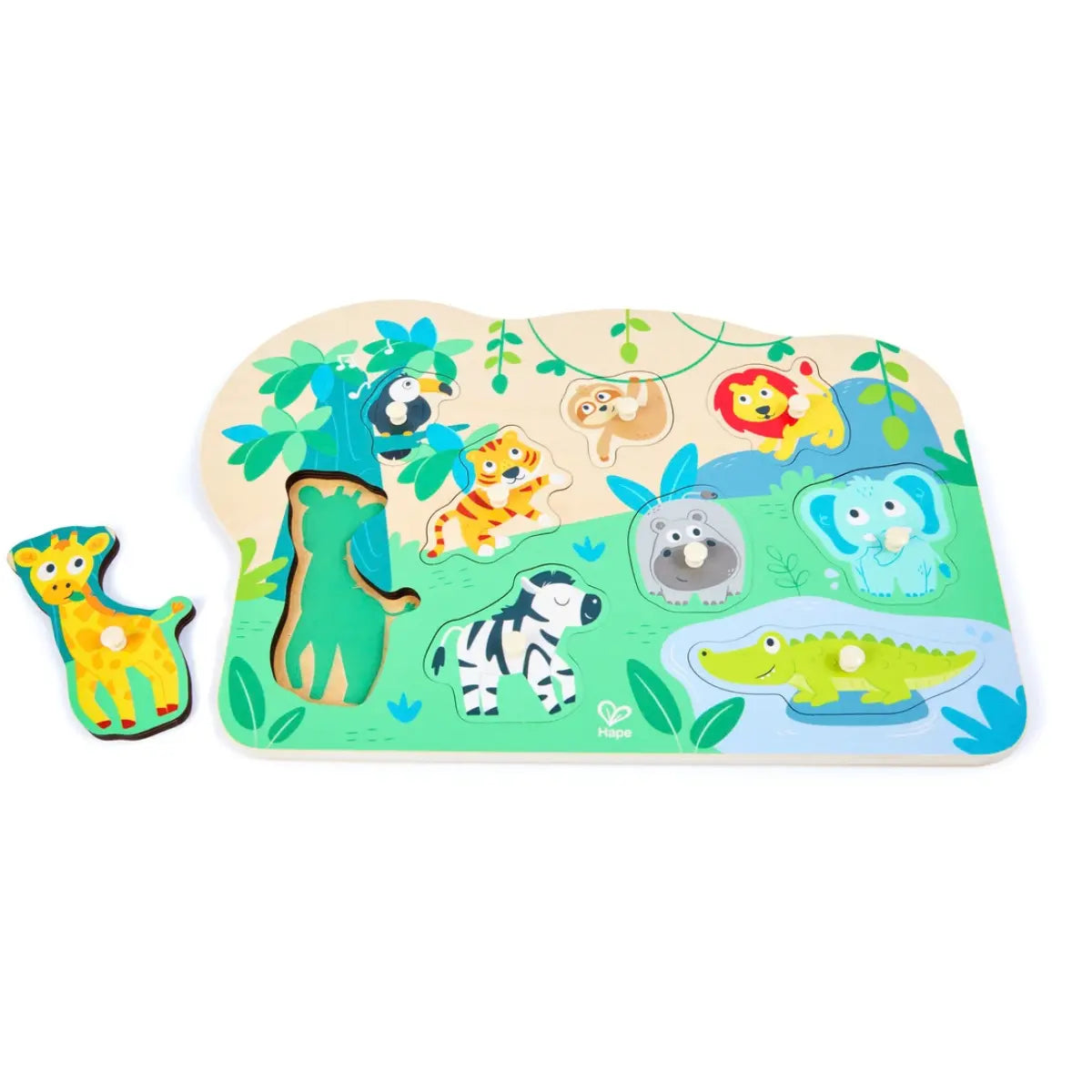 Hape Wild Animals Peg Puzzle - HapeToys