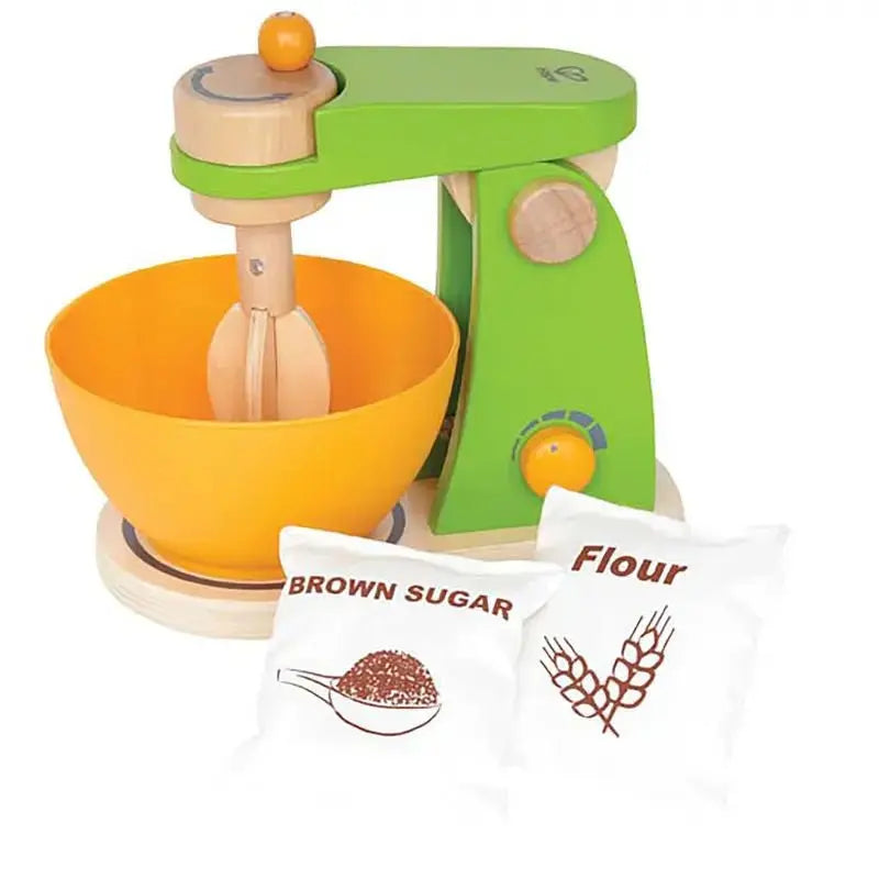 mixing pot toy Hape Wooden Mighty Mixer Kitchen Plaset