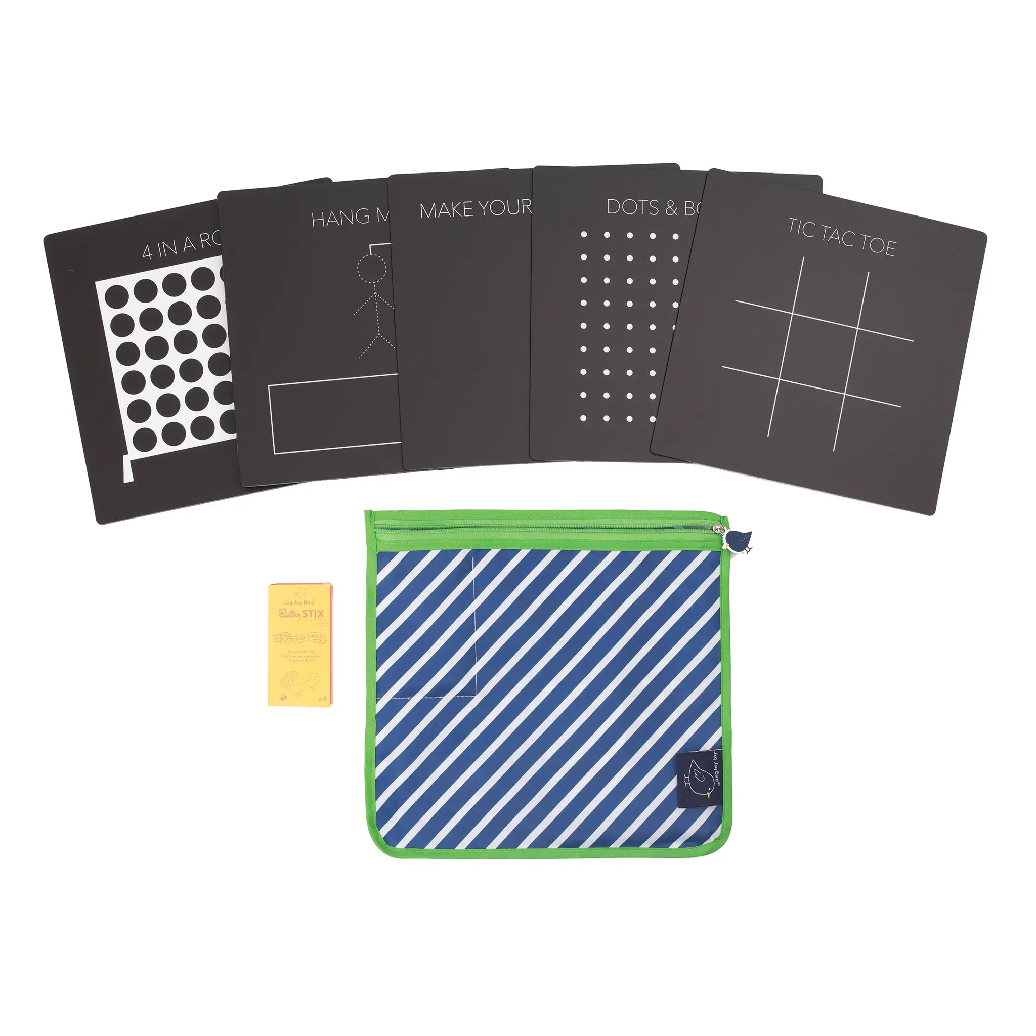 Jaq Jaq Bird Bored Board Set - Selfie with 4 pk ButterStix® in zipper pouch Jaq Jaq Bird