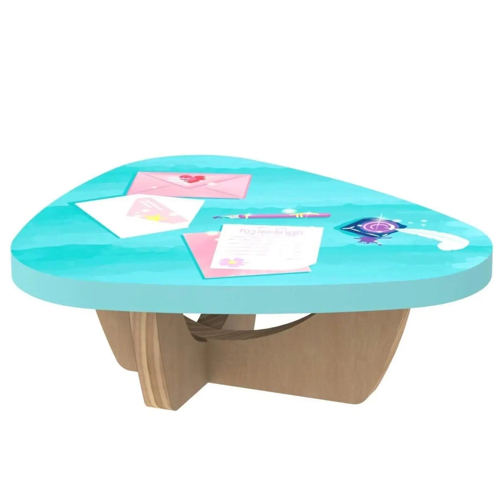 Kruselings Magical Forest Wooden Clubhouse - with 7 Fairy Accessories and 4 Stickers to Decorate - 24" Tall - for 9" Dolls Kruselings