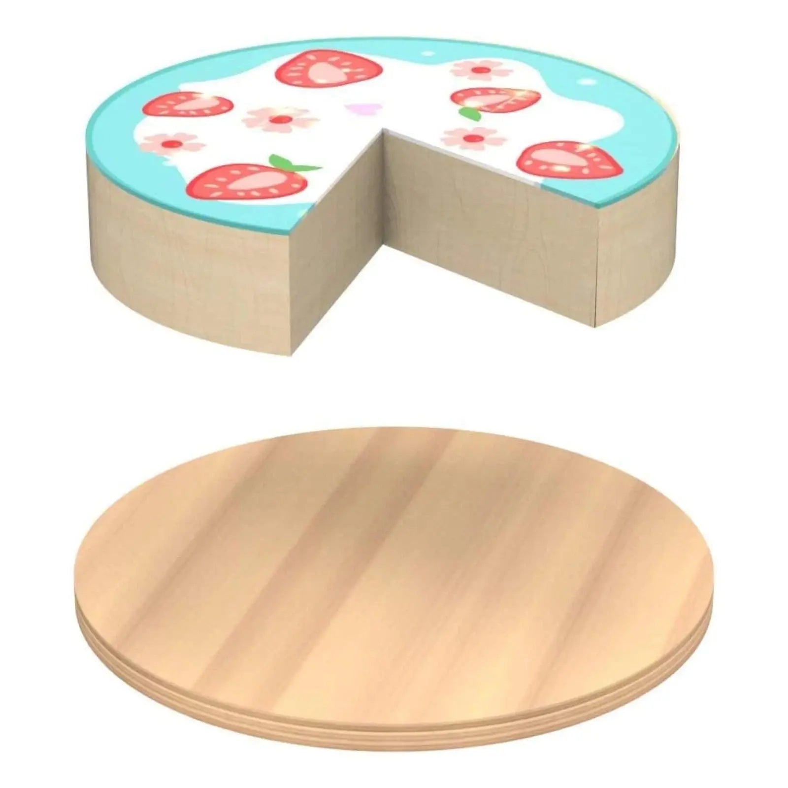 Kruselings Magical Forest Wooden Clubhouse - with 7 Fairy Accessories and 4 Stickers to Decorate - 24" Tall - for 9" Dolls Kruselings