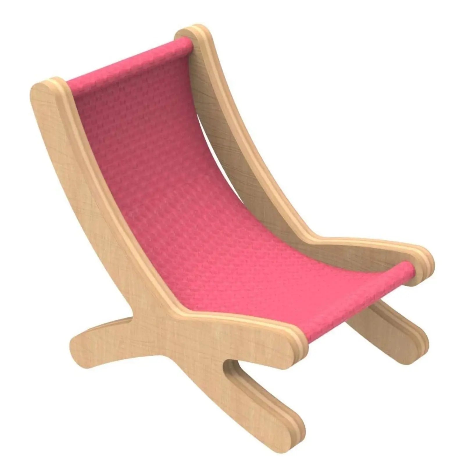 Kruselings Magical Forest Wooden Clubhouse - with 7 Fairy Accessories and 4 Stickers to Decorate - 24" Tall - for 9" Dolls Kruselings