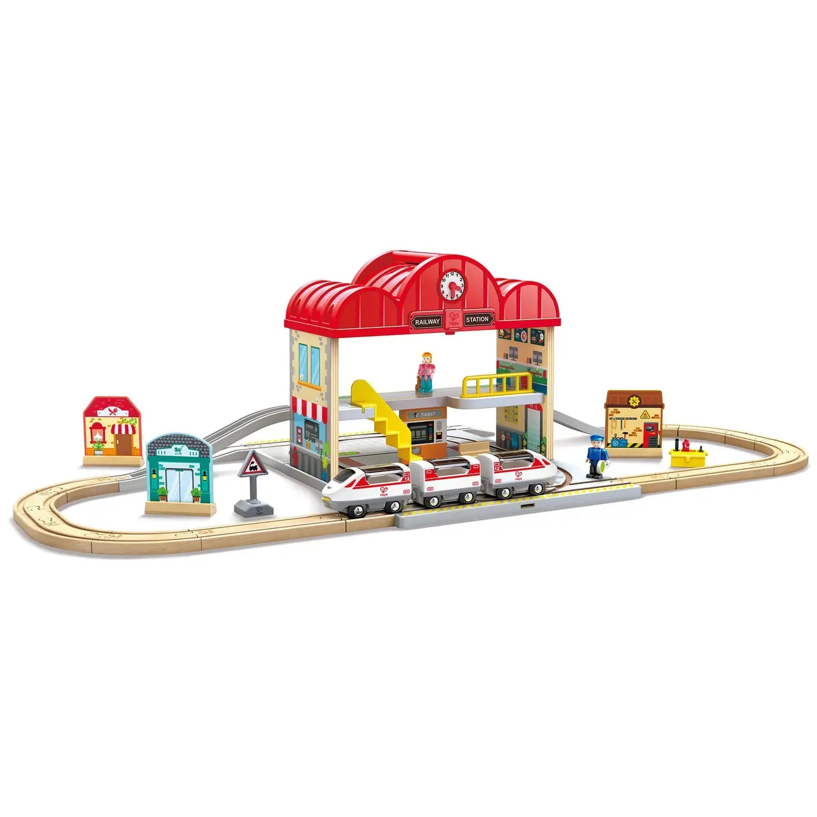 Portable Train Station Set Hape-Toy-Market