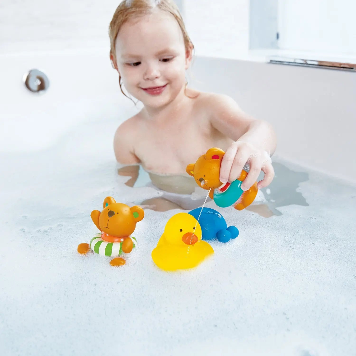 Swimmer Teddy Wind-Up Toy Hape