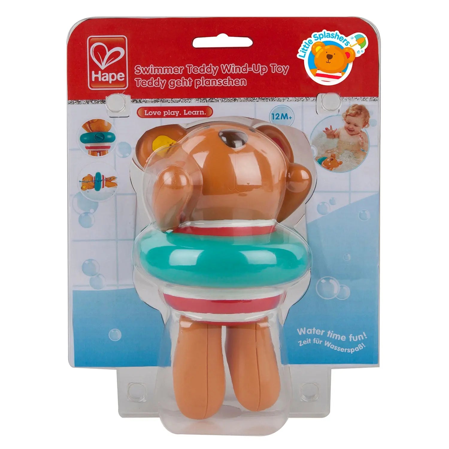 Swimmer Teddy Wind-Up Toy Hape