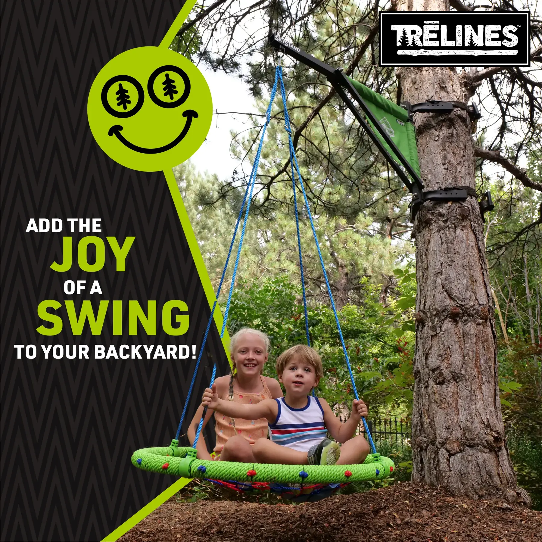 Trelines 40?ound Disc Dreamcatcher Swing, Holds Over 500+LB TRELINES