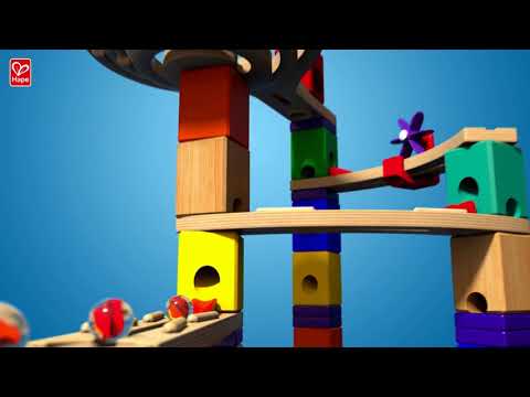 Hape Quadrilla Vertigo Wooden Marble Run Blocks