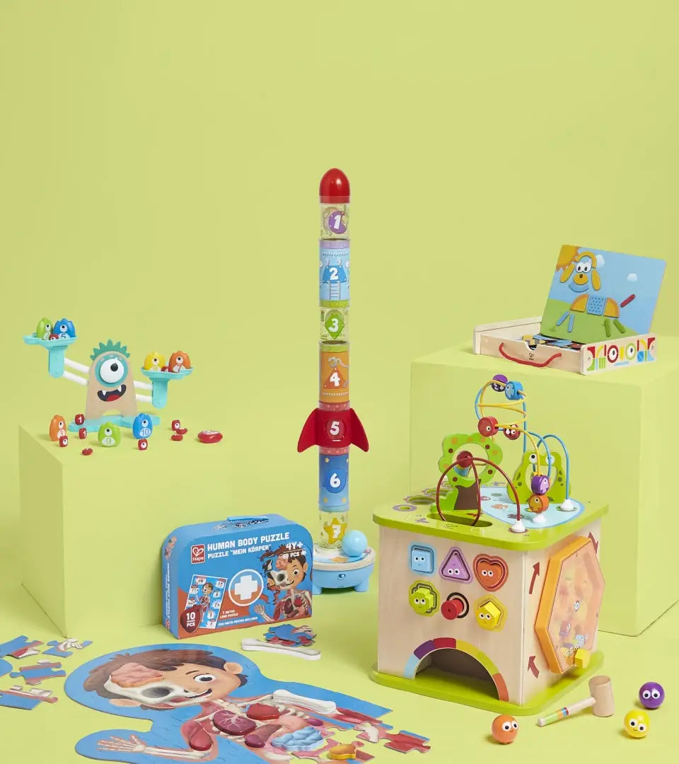 Hape Quadrilla Vertigo Wooden Marble Run Blocks