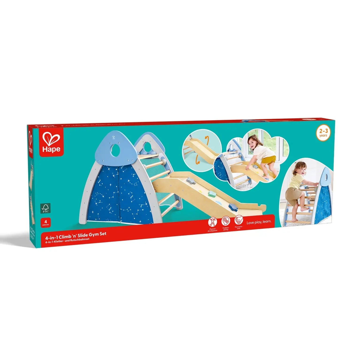 4-in-1 Climb 'n' Slide Gym Set Hape-Toy-Market