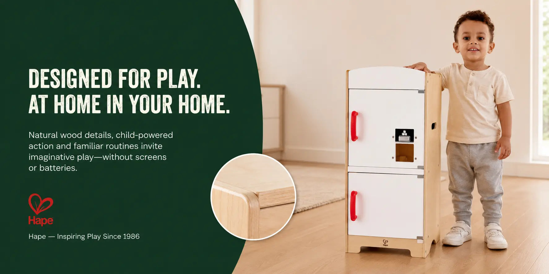 Hape Gourmet Kitchen Wooden Fridge