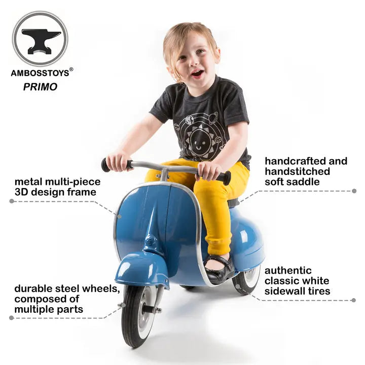Ambosstoys Primo Classic -Blue Ride-On Ambosstoys