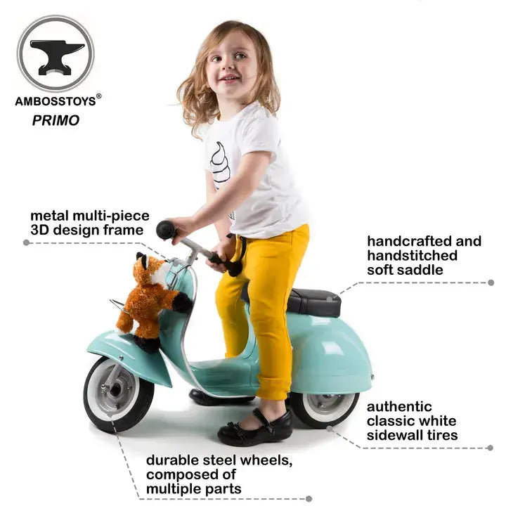 Ambosstoys Primo Classic- Blue Ride-On Ambosstoys