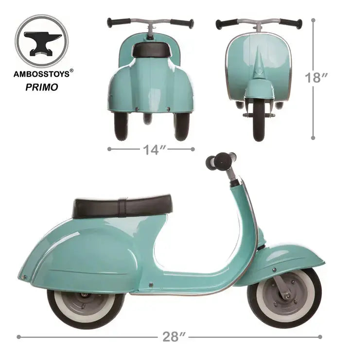 Ambosstoys Primo Classic- Blue Ride-On Ambosstoys