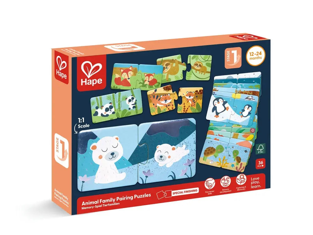 Animal Pairs Puzzles Hape-Toy-Market