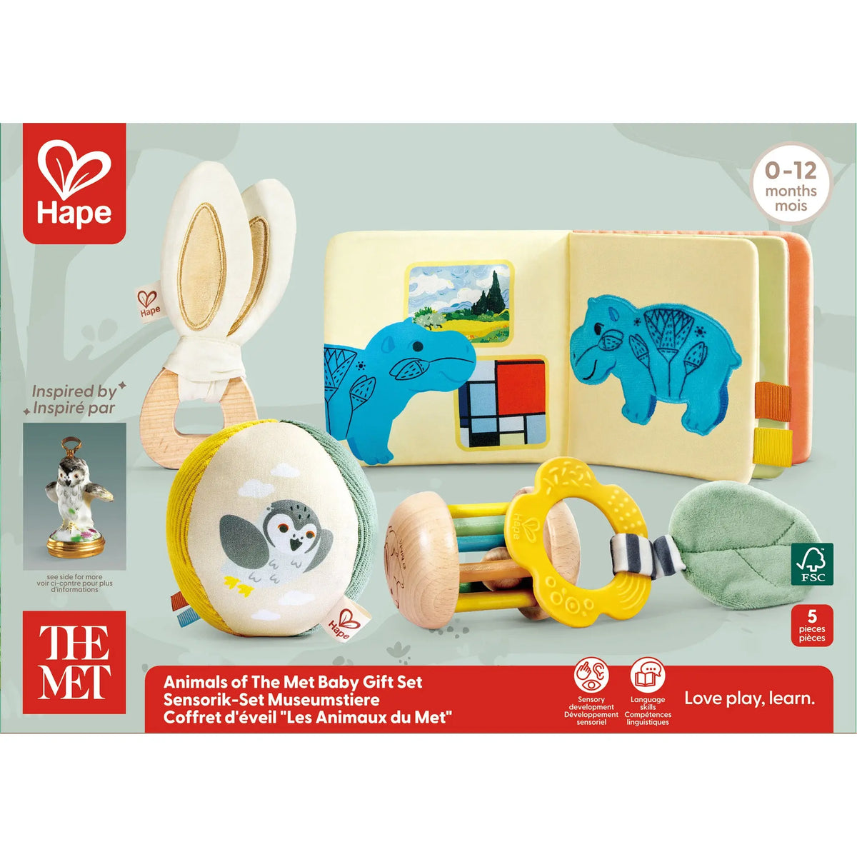 Animals of The Met Baby Gift Set