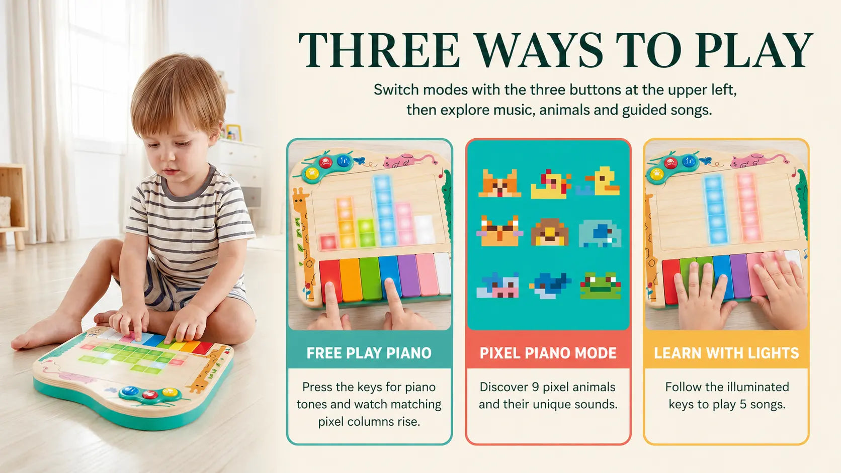 Hape Pixel piano