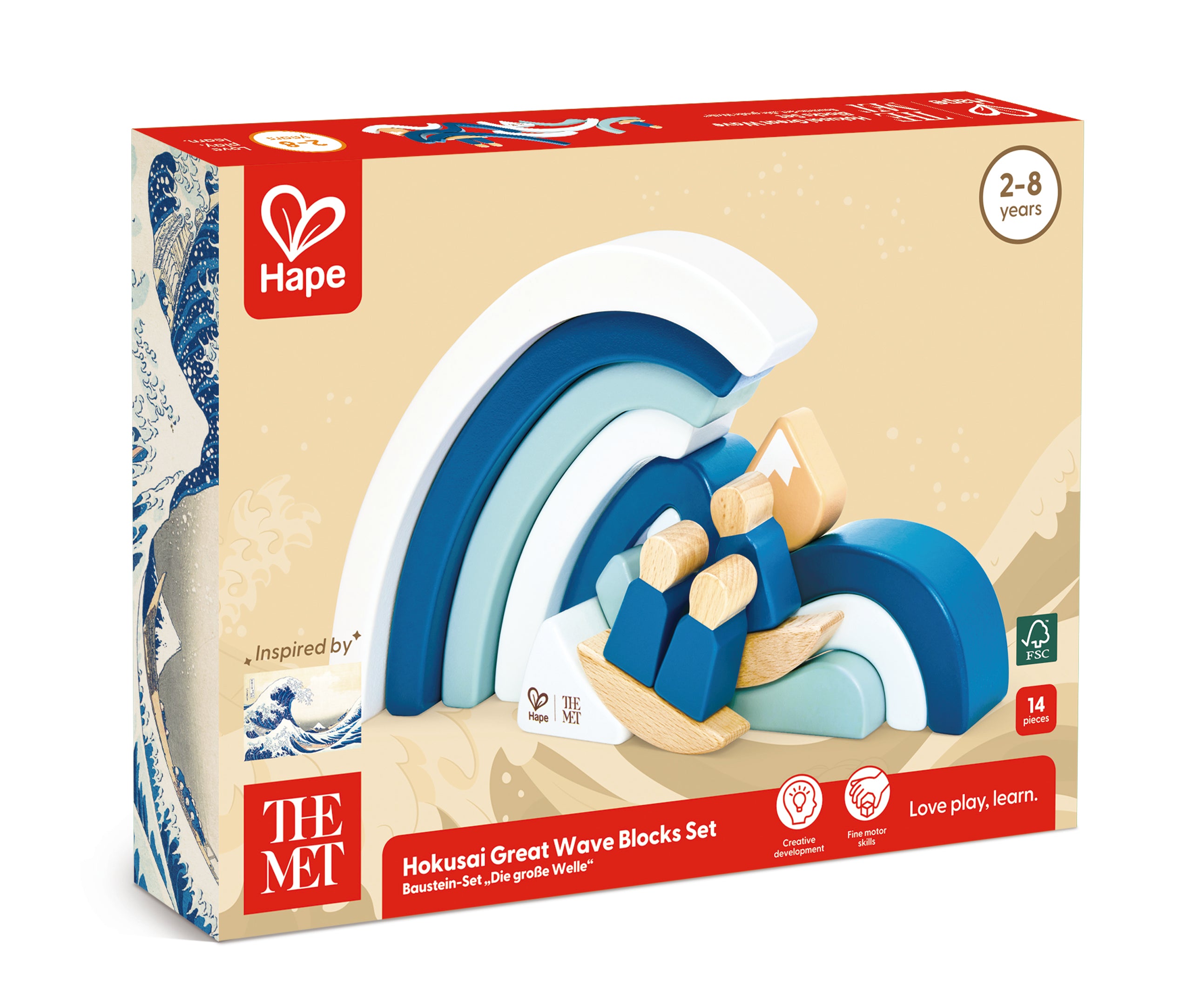 Hokusai Great Wave Blocks Set