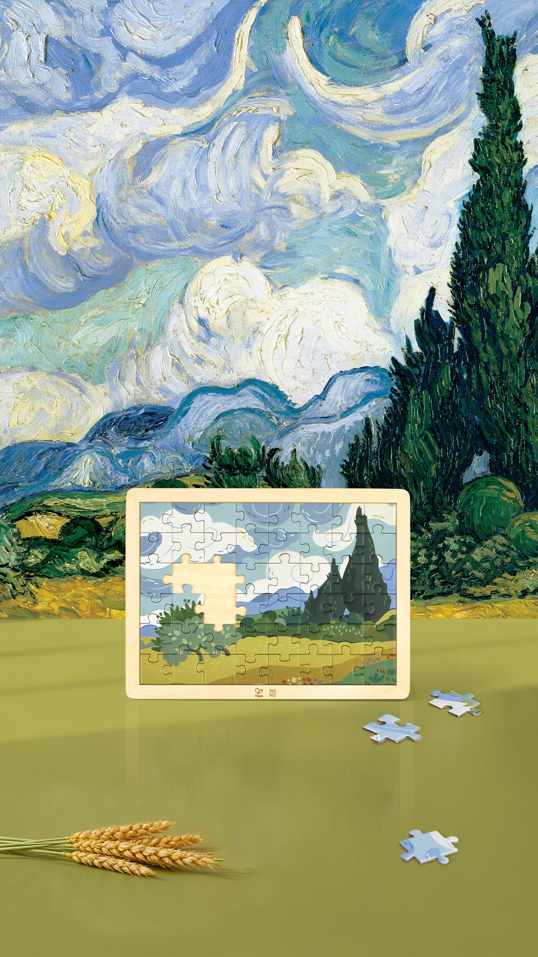 Van Gogh Cypresses Puzzle