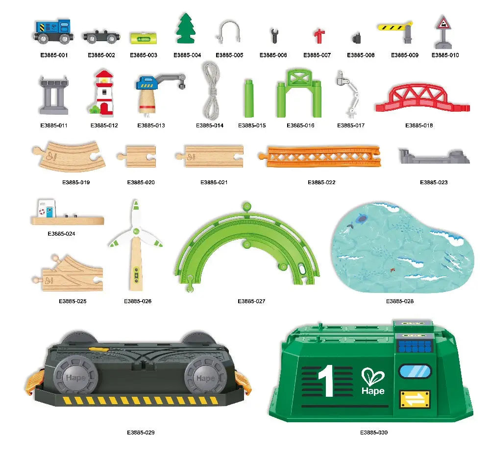 Eco Energy Train Bucket Set - HapeToys