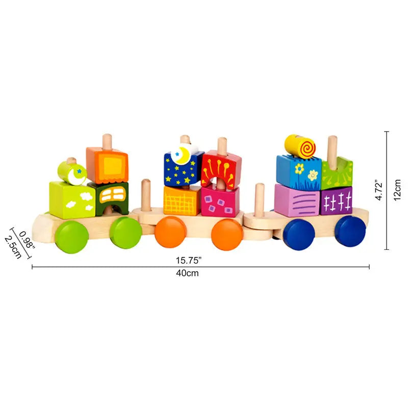 Fantasia Blocks Train - HapeToys