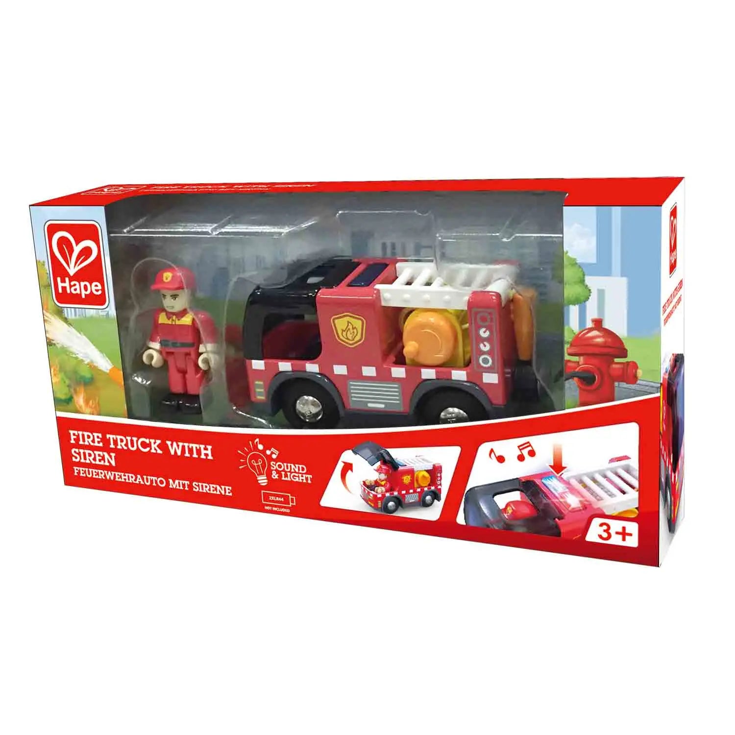 Fire Truck with Siren Hape
