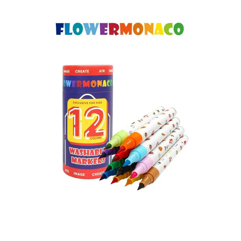 Flower Monaco Color Markers 12 colors FlowerMonaco