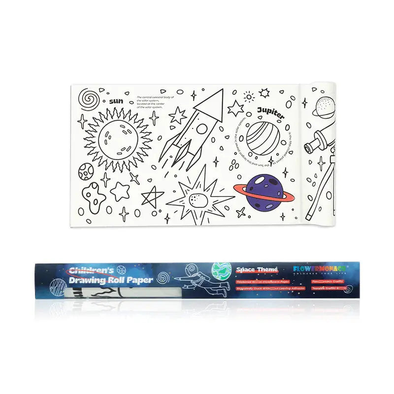 Flower Monaco Coloring Rolling ( Paper Only -No Crayon)- Space / Nature FlowerMonaco