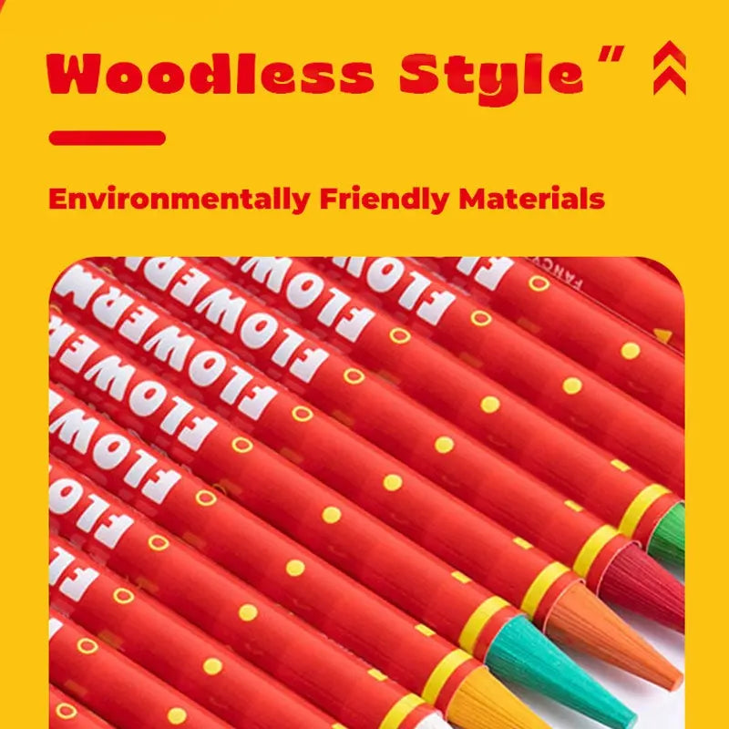 Flower Monaco Dual-headed Colored Pencils-24 colors FlowerMonaco
