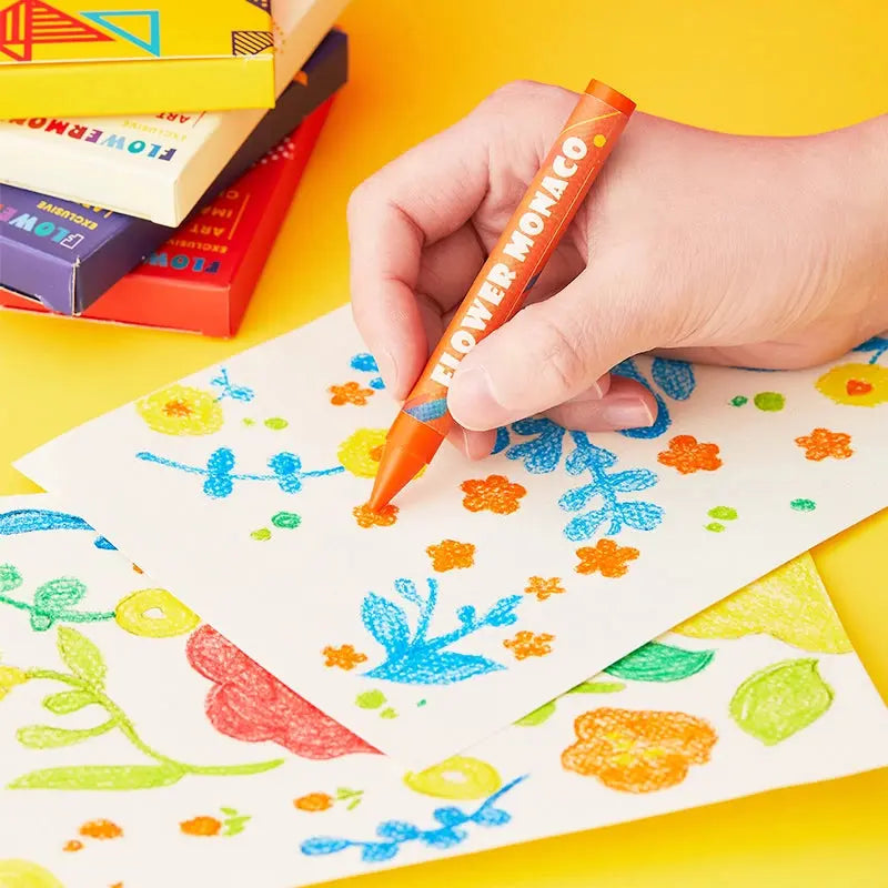 Flower Monaco Palm Crayons 12 colors FlowerMonaco