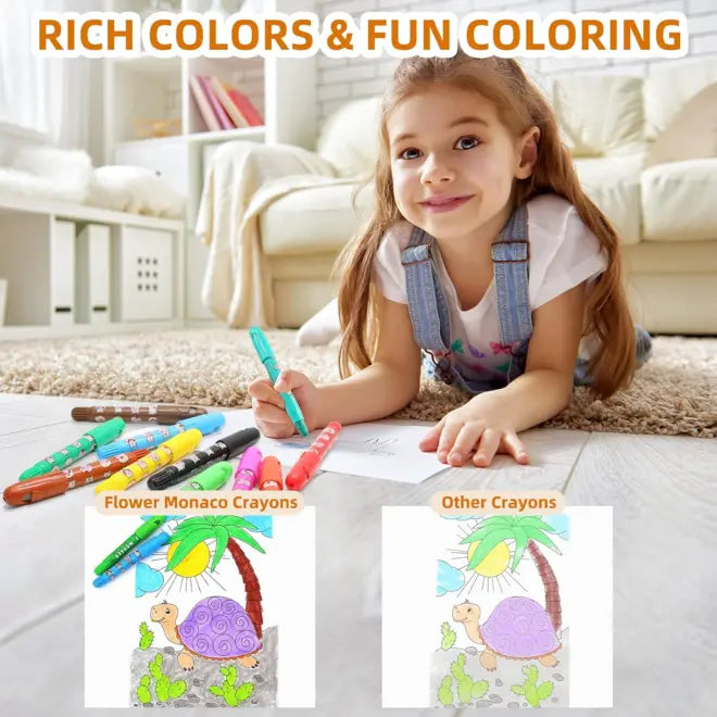 Flower Monaco Silky Crayons 24 color FlowerMonaco