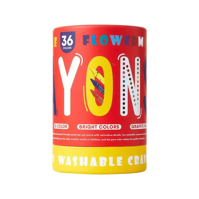 Flower Monaco Washable Crayons -36 colors FlowerMonaco