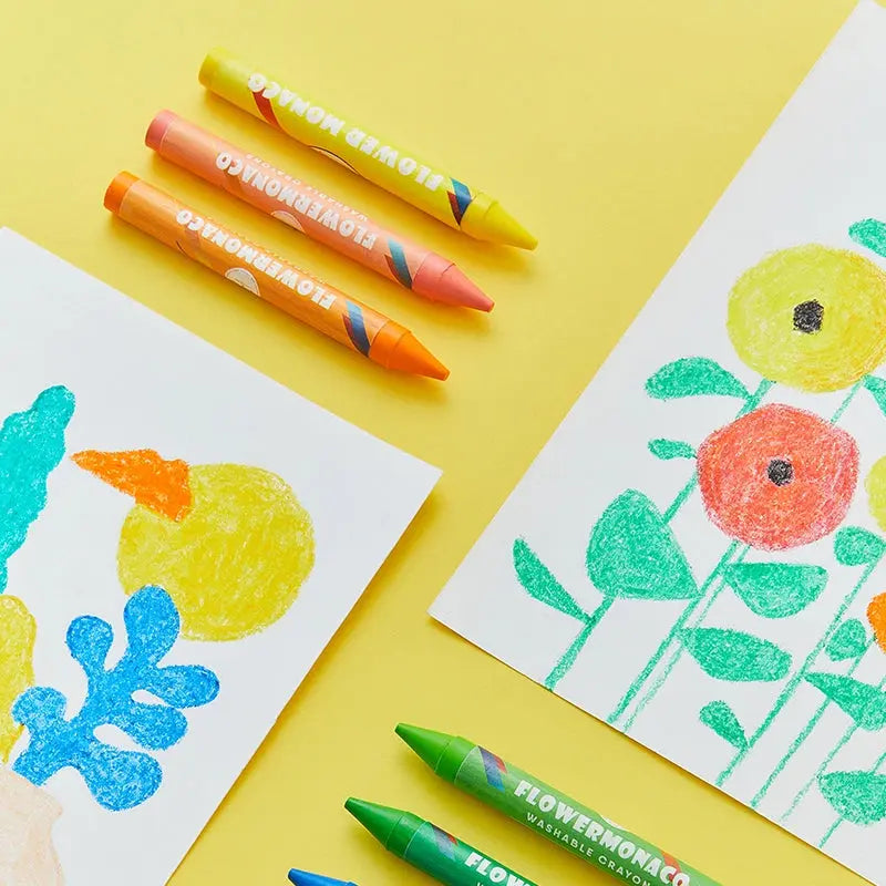 Flower Monaco Washable Crayons -36 colors FlowerMonaco
