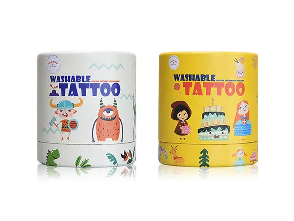 Flower Monaco Washable Tattoos (Monsters & Robot Theme) -140 tattoo  patterns on 10 sheets, 120 stickers on 3 sheets FlowerMonaco