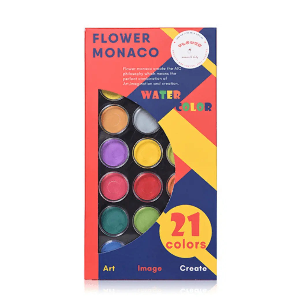 Flower Monaco Water Color Set - 21 Colors FlowerMonaco