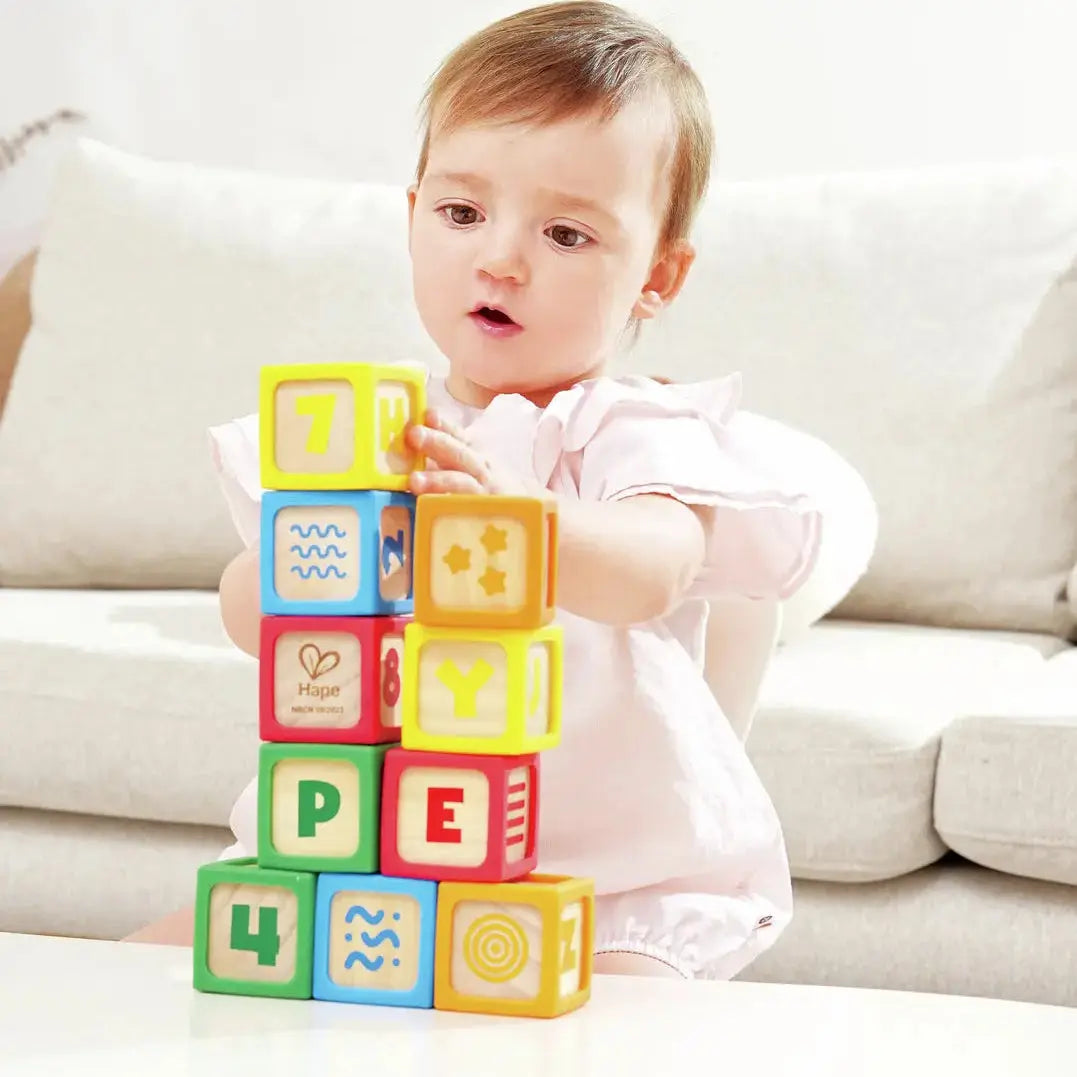 Grip-n-Stack Silicone & Wood Blocks Hape-Toy-Market