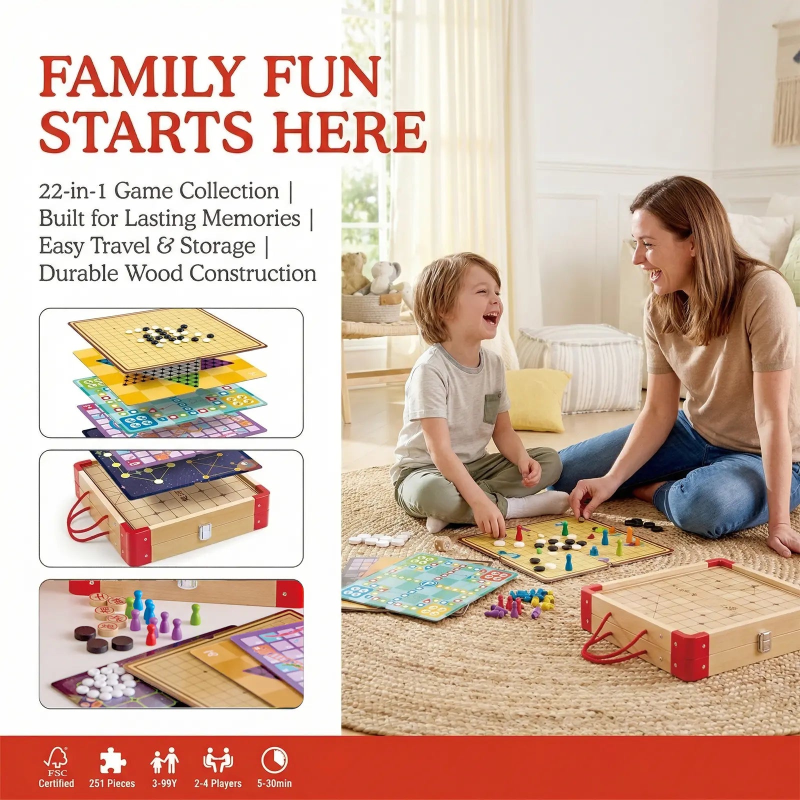 Hape 22 Classic Games Collection Hape